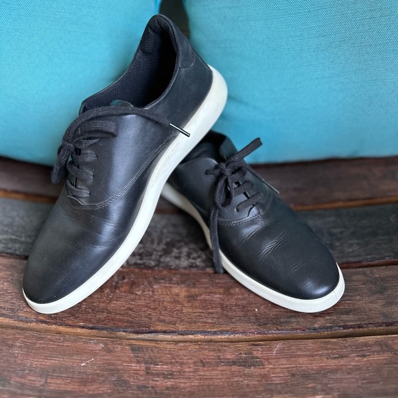 Black Leather ECCO MINIMALIST size 41/US 10 - Picture 1 of 6